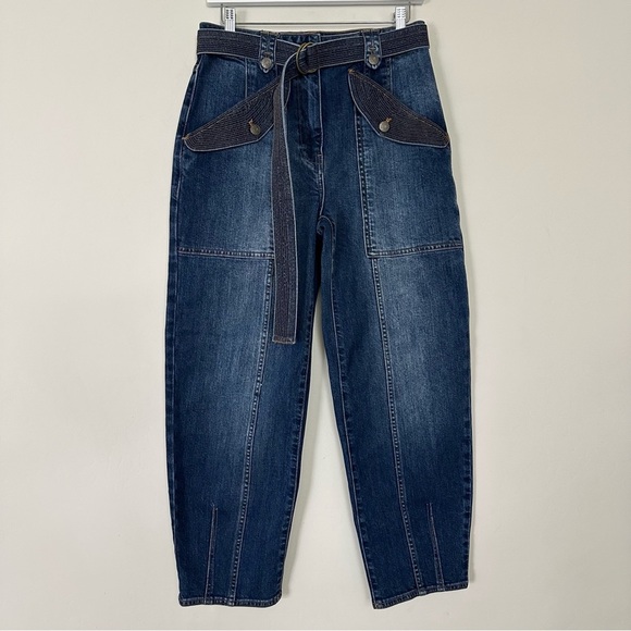 Ulla Johnson Waverly Jeans in Dark Wash - Picture 3 of 16